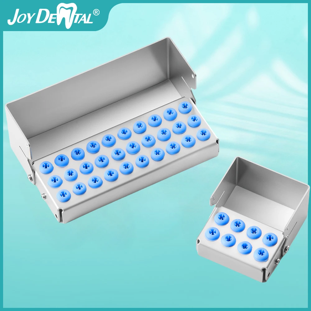 

8/30 Holes Dental Bur Holder Sterilizer Endo File Disinfection Box Organizer 135℃ Autoclavable Sterilizable Lab Tool AZDENT
