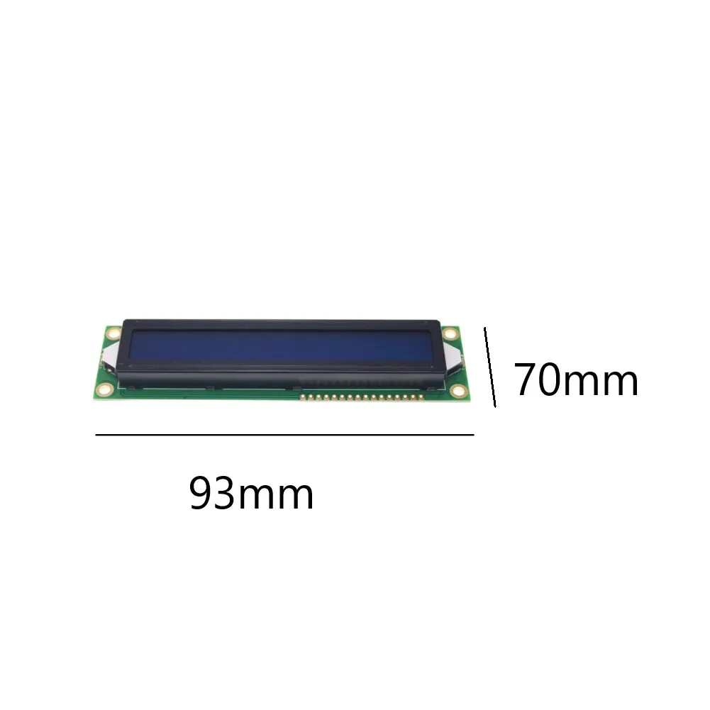 1601 Large Character LCD Display 16PIN Blue Screen Touch Digital Controller For Industrial Traffic Instrument Electronic Compone