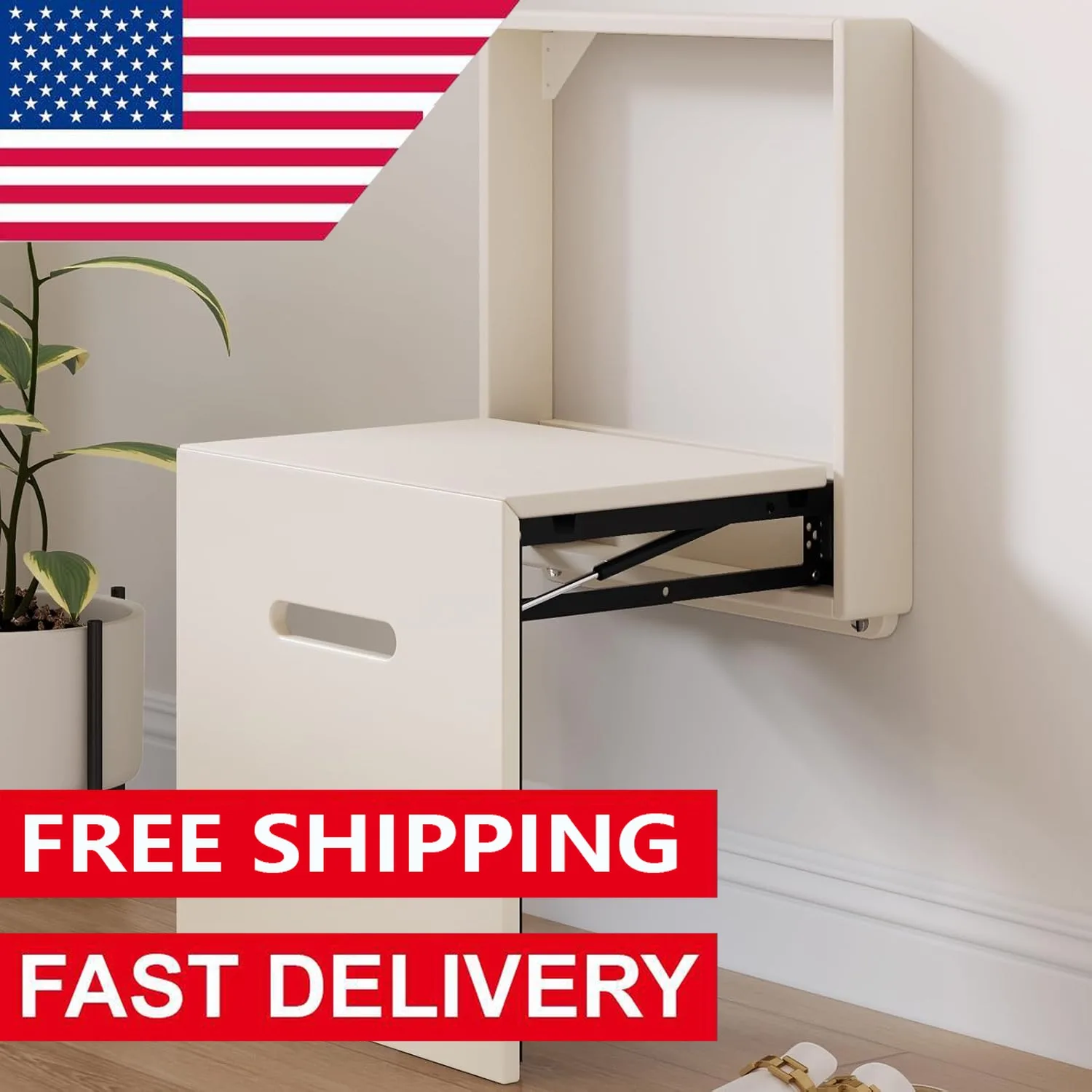 Folding Shower Bench Entryway Stool Wall Mounted Folable Shoe Changing Stool for Bathroom Living Space Saving Extenable Bench ﻿