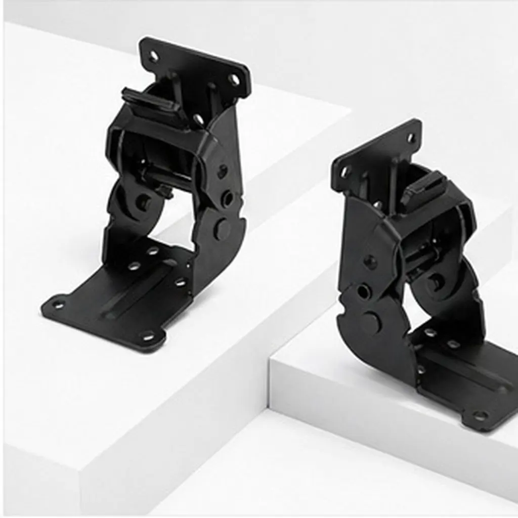 4Pcs Folding Hinge Steel Anti-Rust Foldable Support Locking Hinge for Table Bed Chair Legs Kitchen Furniture Folding Shelf