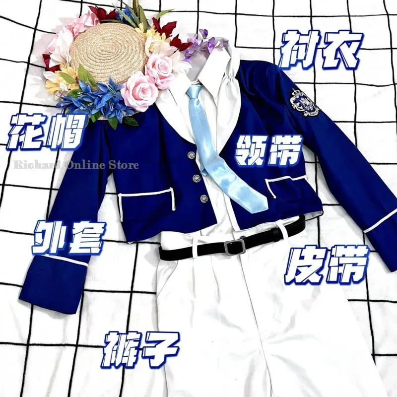 Disfraz de Black Butler Public School Arc Ciel Phantomhive, peluca, uniforme kuroshitsuji, Cosplay de Anime, traje de fiesta de Halloween 2024