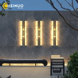 LED Outdoor Wall Lights IP65 Waterproof Marble Porch Sconces Lighting 110v 240v for Balcony Courtyard Street Lighting Luminaires