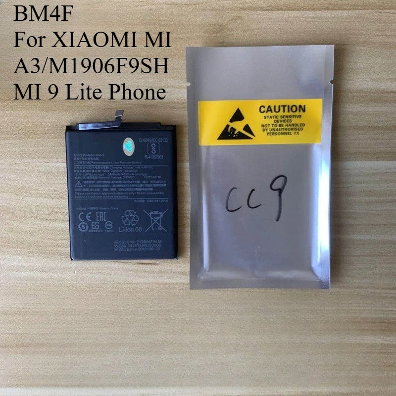 

BM4F High-Quality Battery For XIAOMI MI A3/M1906F9SH/MI 9 Lite Phone Large Capacity Persistent standby