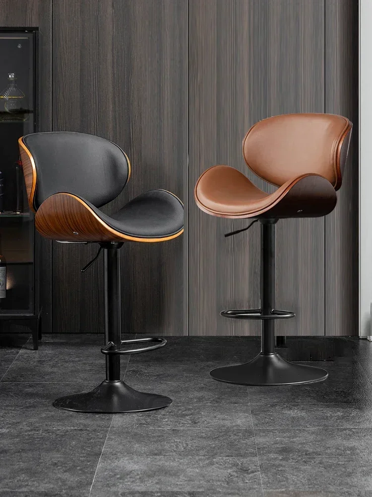 

Bar Chair Home Lifting Modern Simple Front Desk Luxury Nordic Stool Backrest High Chair