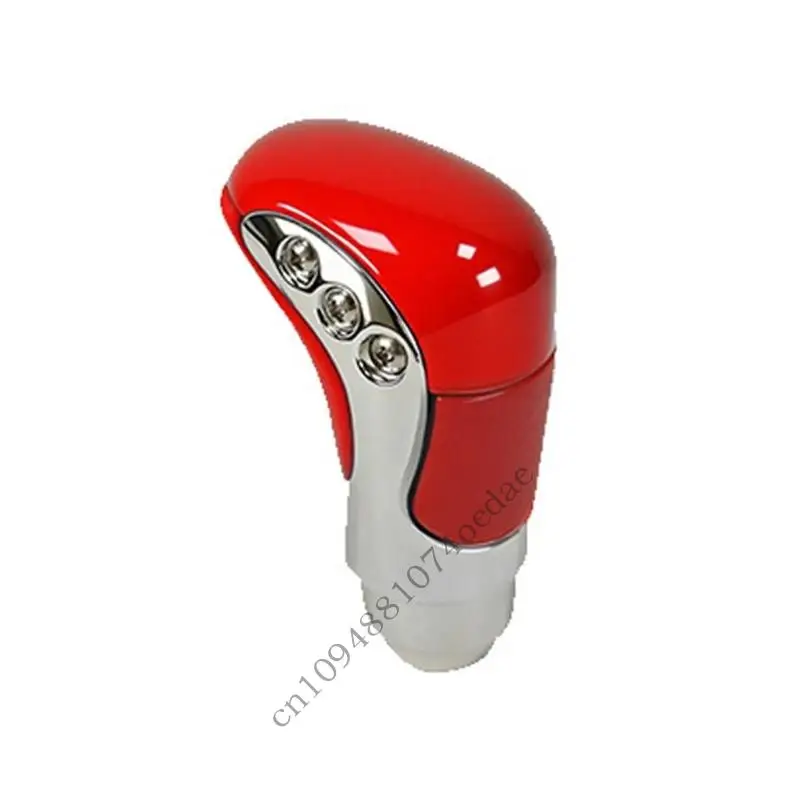 Daily Driving Car Gear Shifter Knob ABS Gear Selector Knob with Textured Grip and Silver Trim for Plain Console Areas Use 