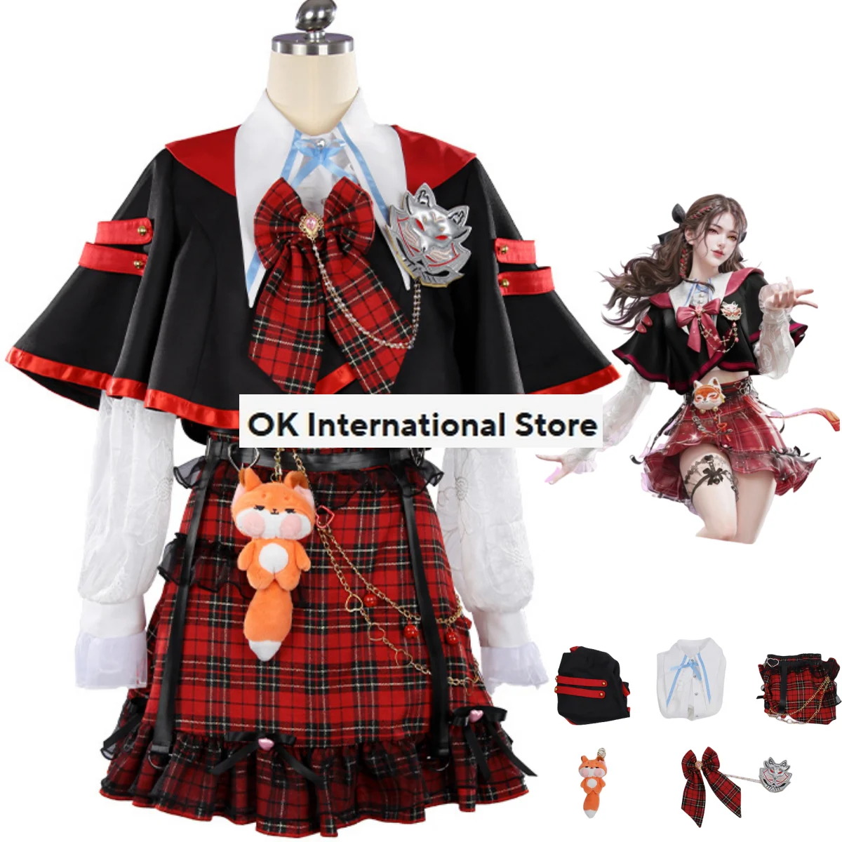 

Game Naraka: Bladepoint Tessa Cosplay Costume Skin Spring Overture Sailor JK School Uniforms Woman Sexy Kawaii Halloween Suit