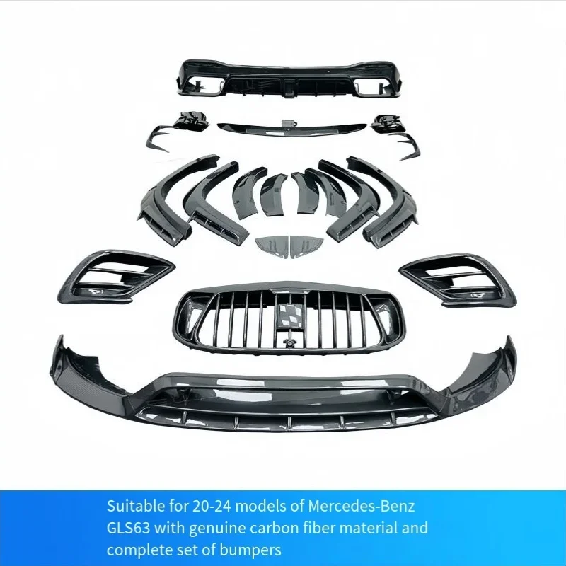 Suitable for the Upgraded Version of the New MercedesBenz GLS63 with a Genuine Carbon Fiber Material Surround Body Kit