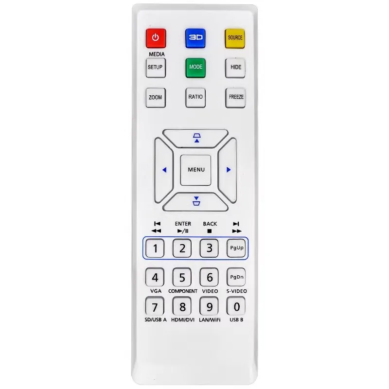 

Новый пульт дистанционного управления, подходящий для проектора ACER AS201 AS301 X113 EC-S60H P1383W H5380BD H6520BD S1283 X1287 контроллер