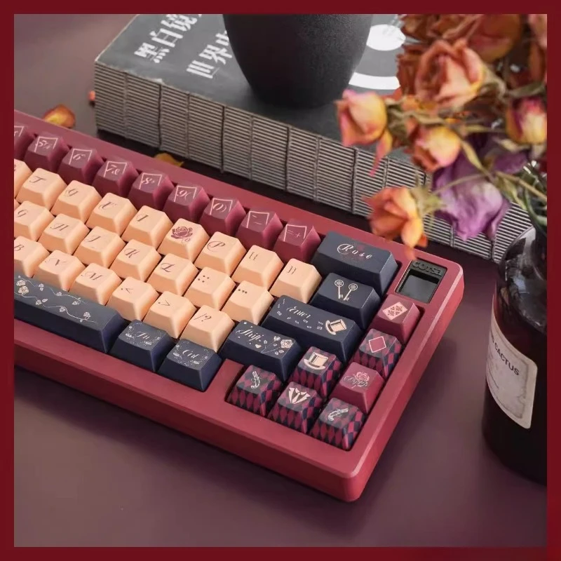 Beperkt Tot Originele Avit Red Poker Keycaps, Op Maat Gemaakte Kersen Sterk Gesublimeerd Pbt-Materiaal, Complete Set Keycaps