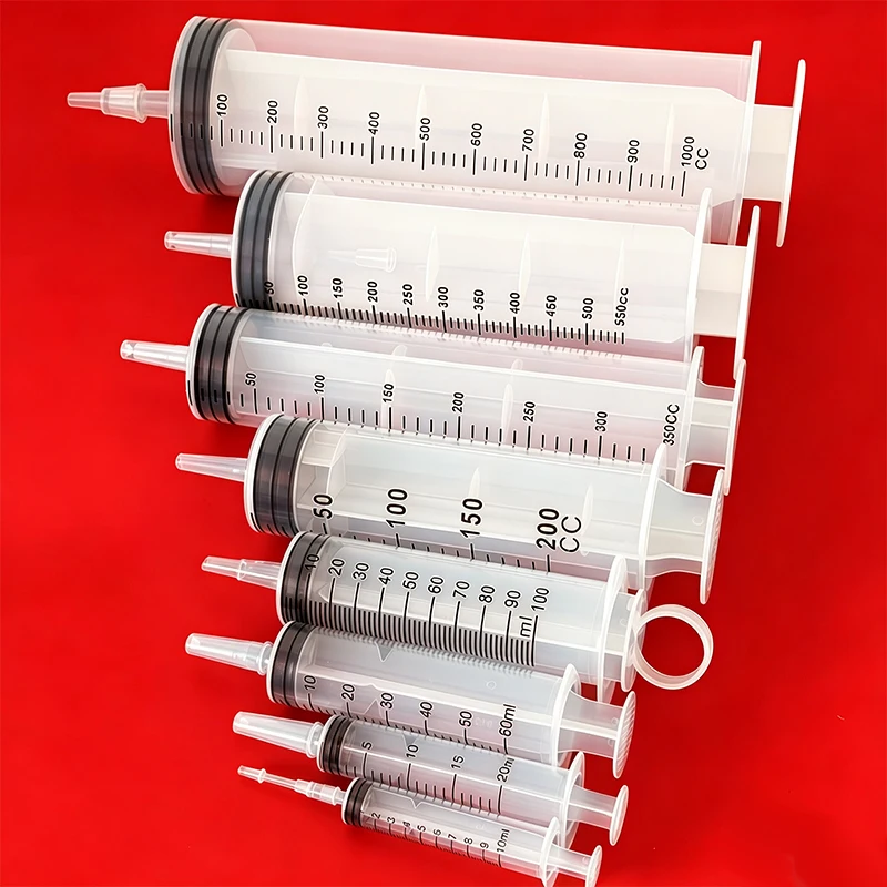 10ml-1000ml Industrielle Kunststoffspritze für Labor, Tierfütterung, Aquarium & Autowartung