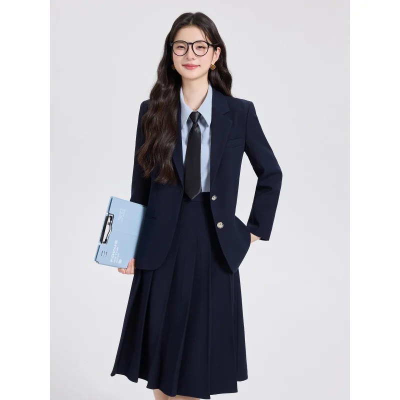 Formal attire for women in official settings, college student teacher interview outfit, light workplace wear, petite commuter su