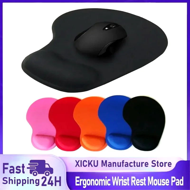 2025 Ergonomic Wrist Rest Mouse Pad Comfortable Wrist Support Non Slip Mice Mat Soft Mousepad For PC Laptop Computer