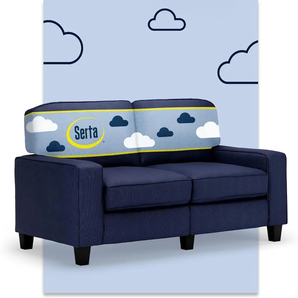 

61 Track Arm Sofa with Polyester Pillow Back, Coil Seat Cushions, Removable Covers, Ideal for Small Spaces, Suitable for Living