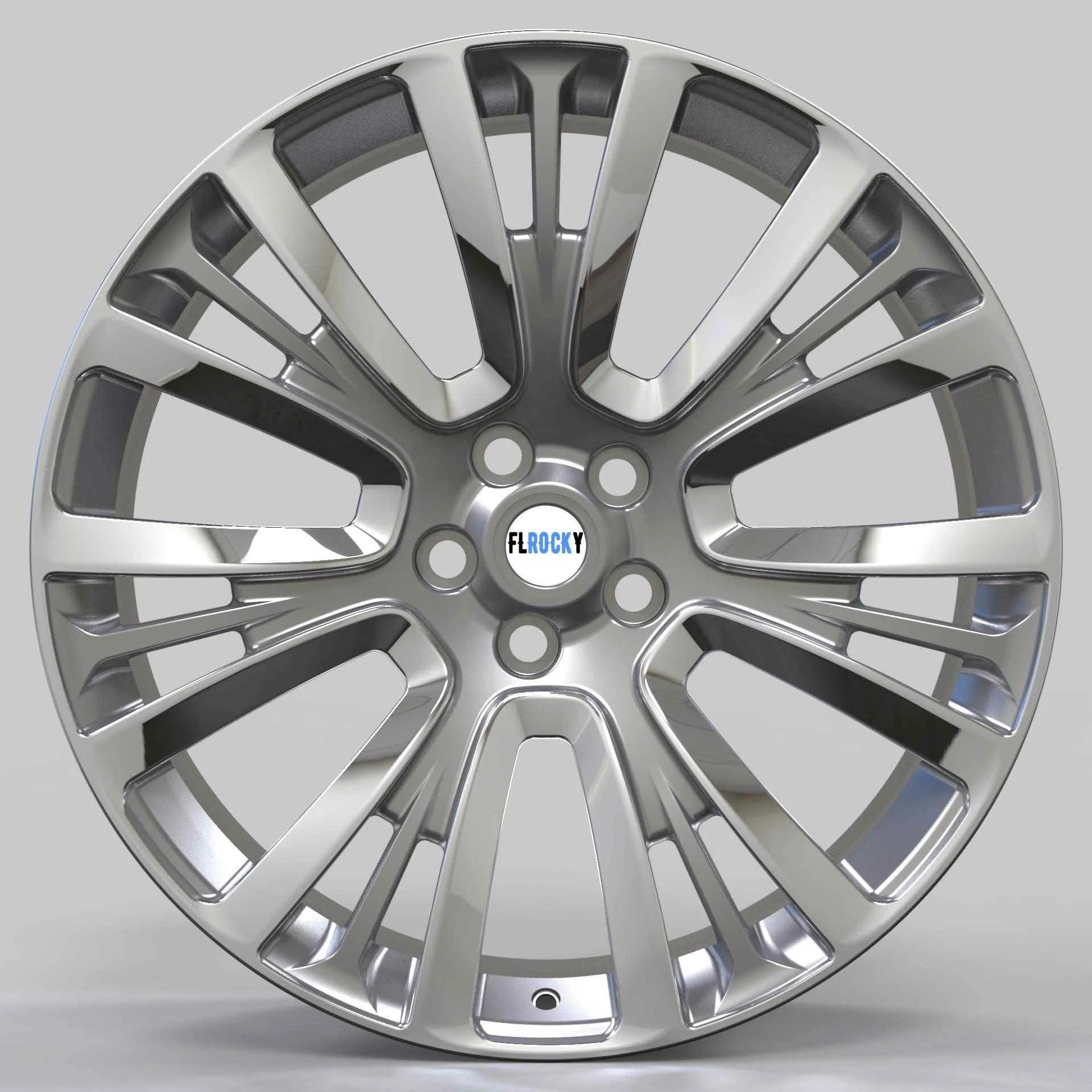 

4PCS 1-Piece17-26 Inch 6061-T6 Aluminum Car Forged Wheels Rims For Modified Monoblock Polished Chrome For Defender Audi