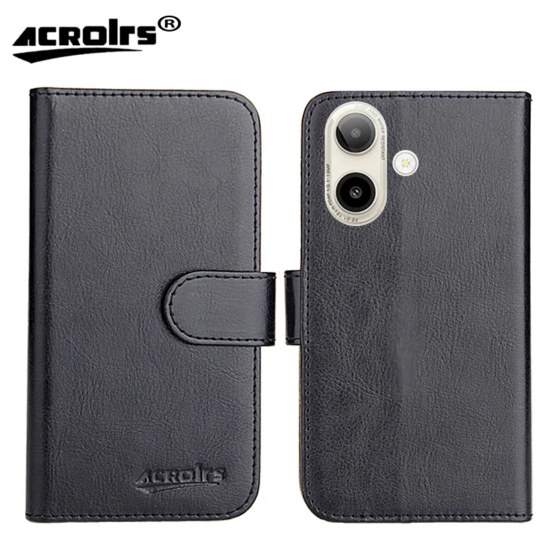 Para Lava Bold N1 5G funda de 6,75 "con tapa ultrafina de moda dedicada Retro de cuero suave exclusiva para teléfono Crazy Horse