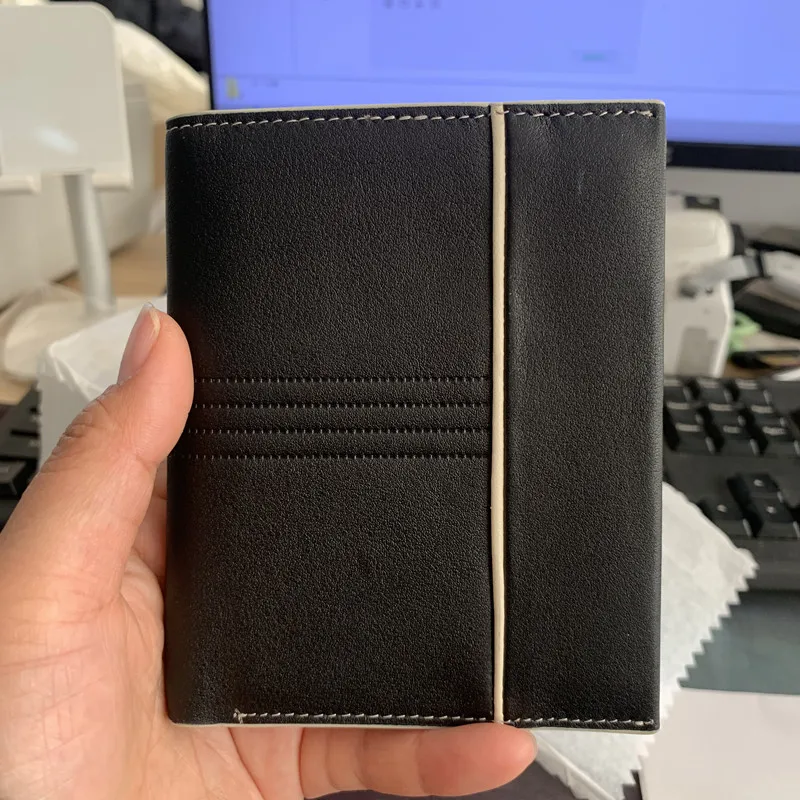 Men's Genuine Leather Wallets RFID Wallet For Men ID Window Credit Card Holder Money Bags