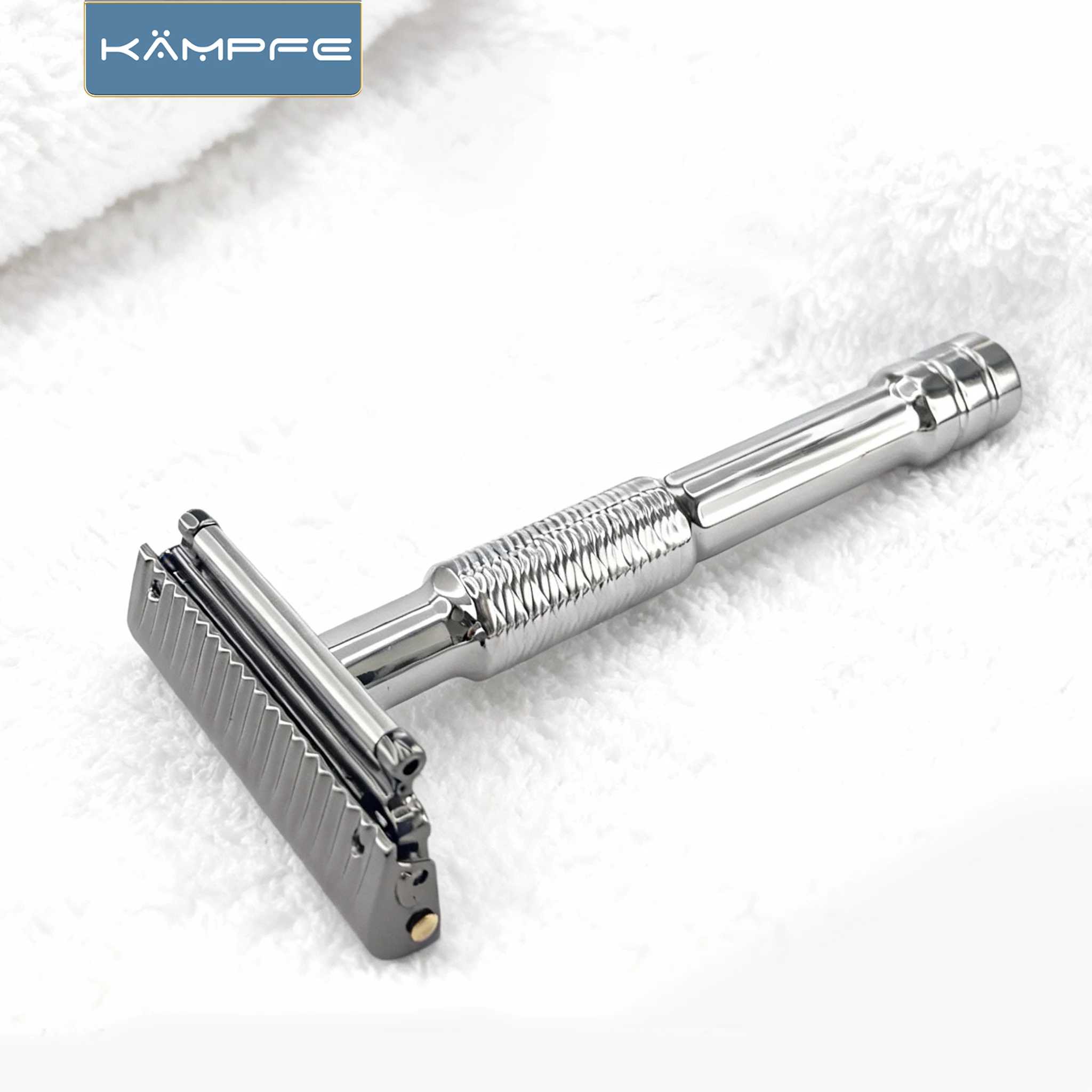 KAMPFE  Double-Layer Half-Edge Stainless Steel Razor Heads Quality Smooth Shave Gift for man hair trimmers 