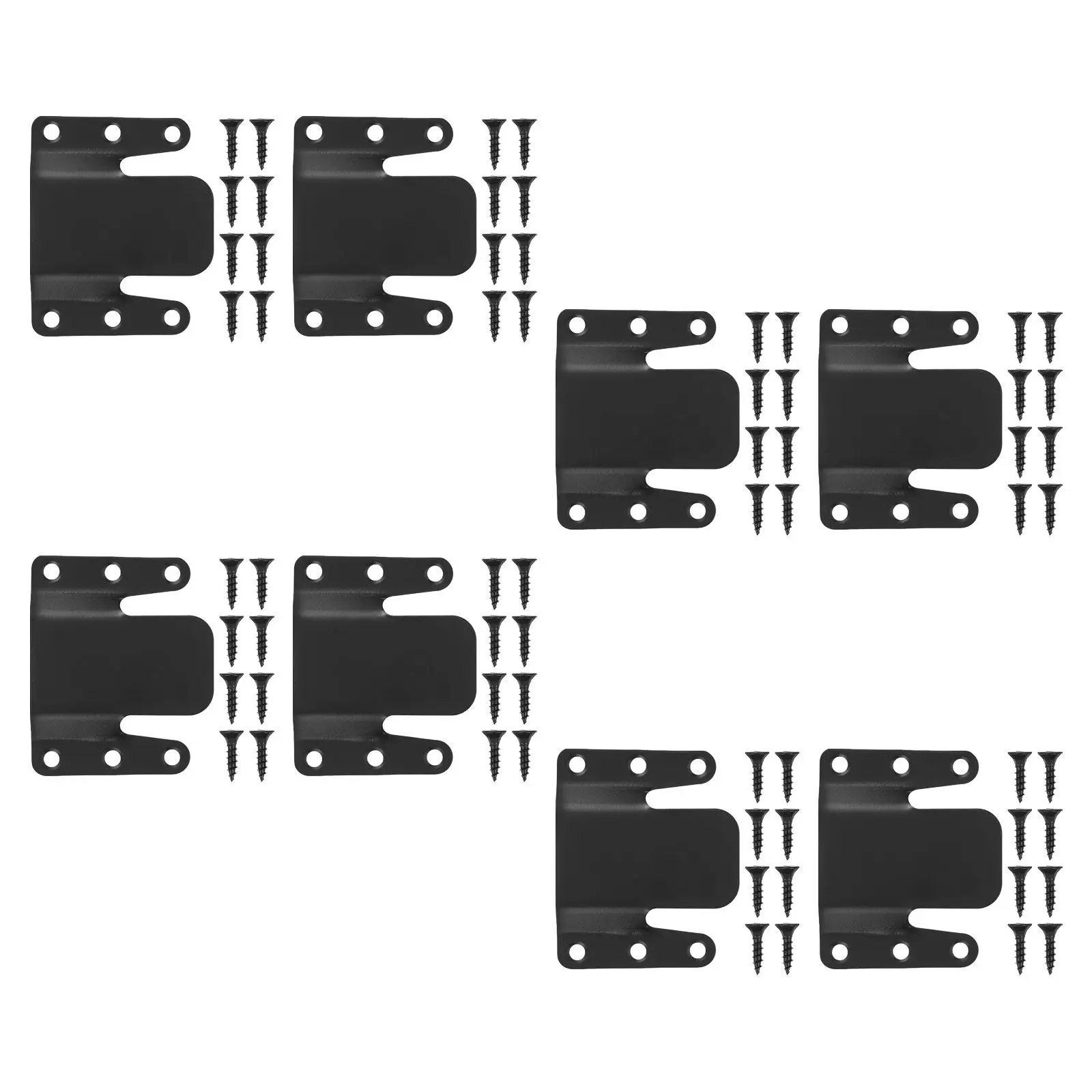 8Pcs Modular Sectional Couch Connectors Iron Sofa Connector Clips Furniture Attachment Hardware Universal Chair Connectors