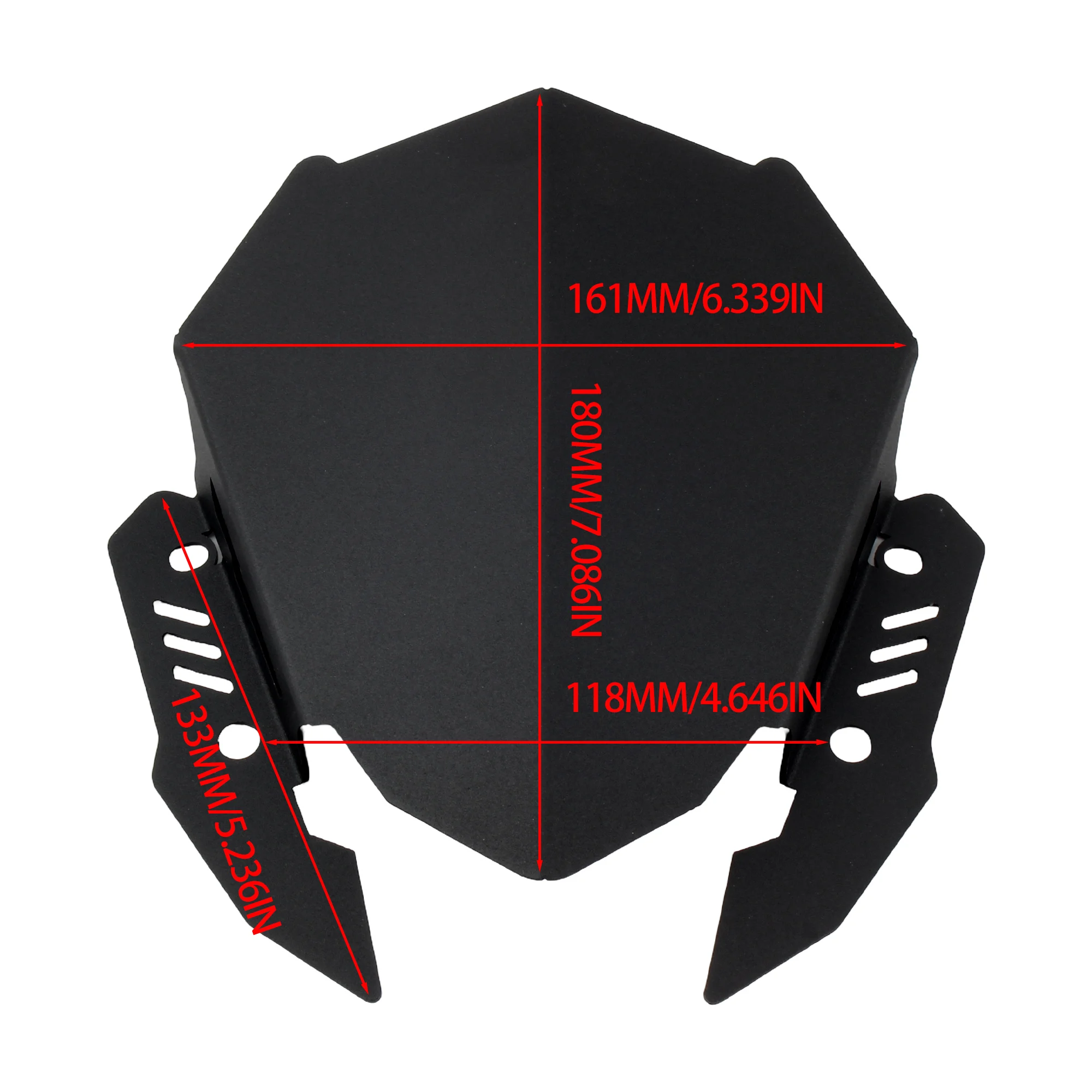 لياماها MT15 MT125 MT-125 MT25 MT-25 الزجاج الأمامي حاجز الرياح شاشة منحرف الألومنيوم دراجة نارية الملحقات تجديد #6