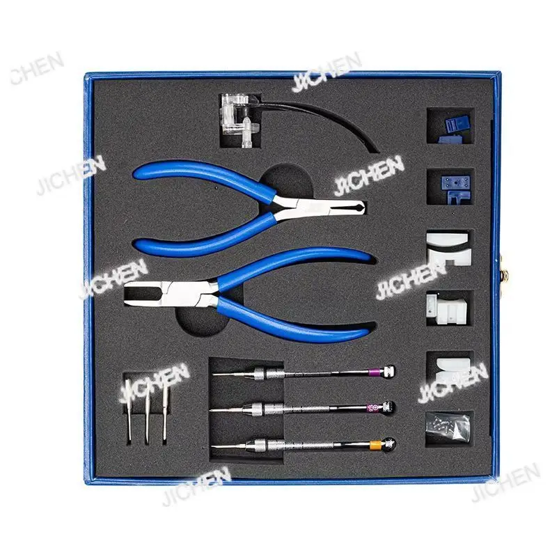 

ZQ Neu New Gl Repair Equipment 3T Rimless Glasses Liers Set Removable Pliers Screw Channel Rubber Plu