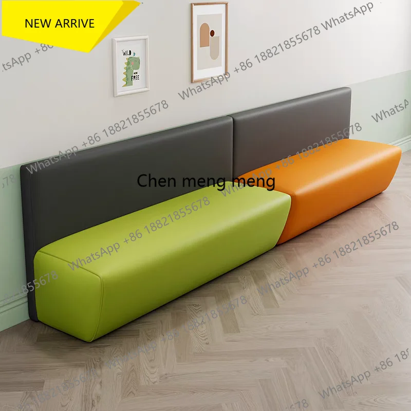 G153 Modern Simple Rest Area Sofa Nordic Education Training Institution Reception Waiting Bench Booth Sofa Office Furniture