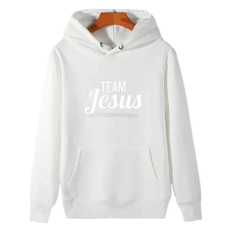 Team Jesus Hoodies Vintage Cool Graphic Hooded Sweatshirts New In Hoodies & Sweatshirts Essentials Winter Thick Sweater Hoodie