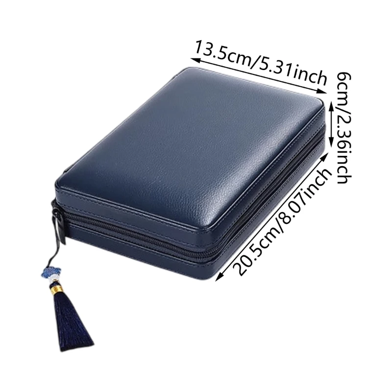 Handmade PU Leather Jewellery Storage Case Size Accessory with Protective Features Dropship