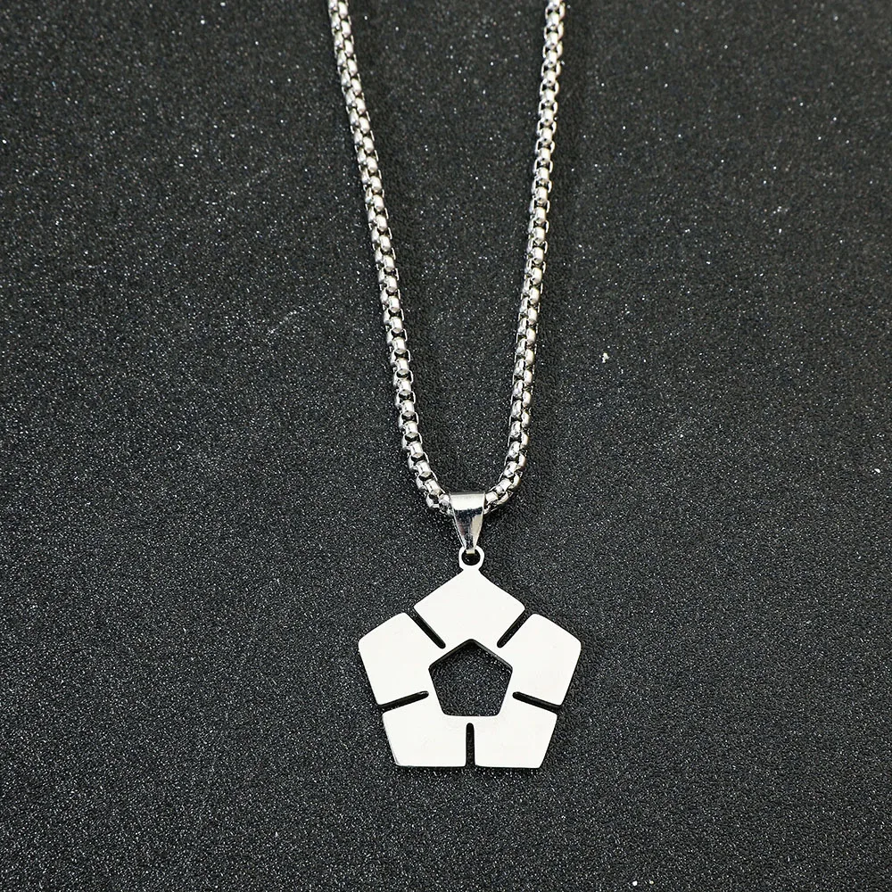 Cute Necklace Women Anime Soccer Sign Jewelry Accessories key chain Creative Couples Chain Cosplay Gift