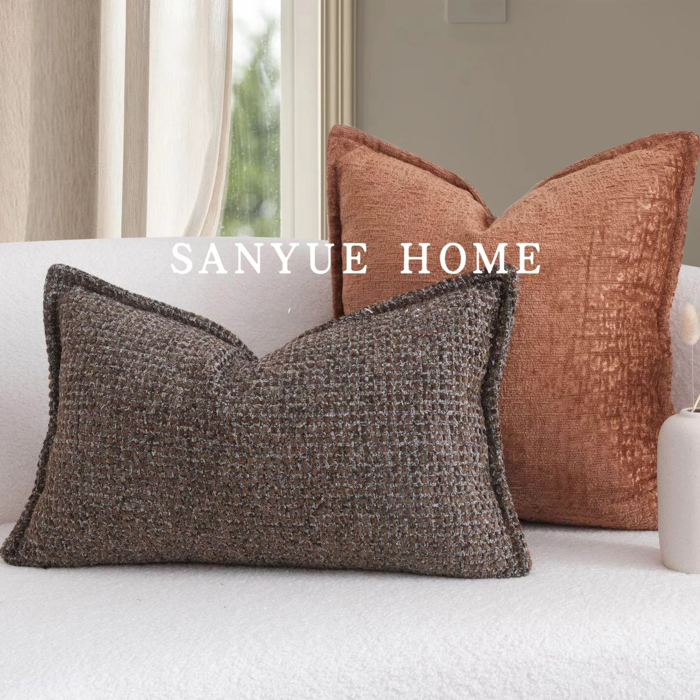 

Modern Luxury Simple Hotel Living Room Sofa Pillow Square Sample Room Bedding Pillow Customizable Detachable Washable