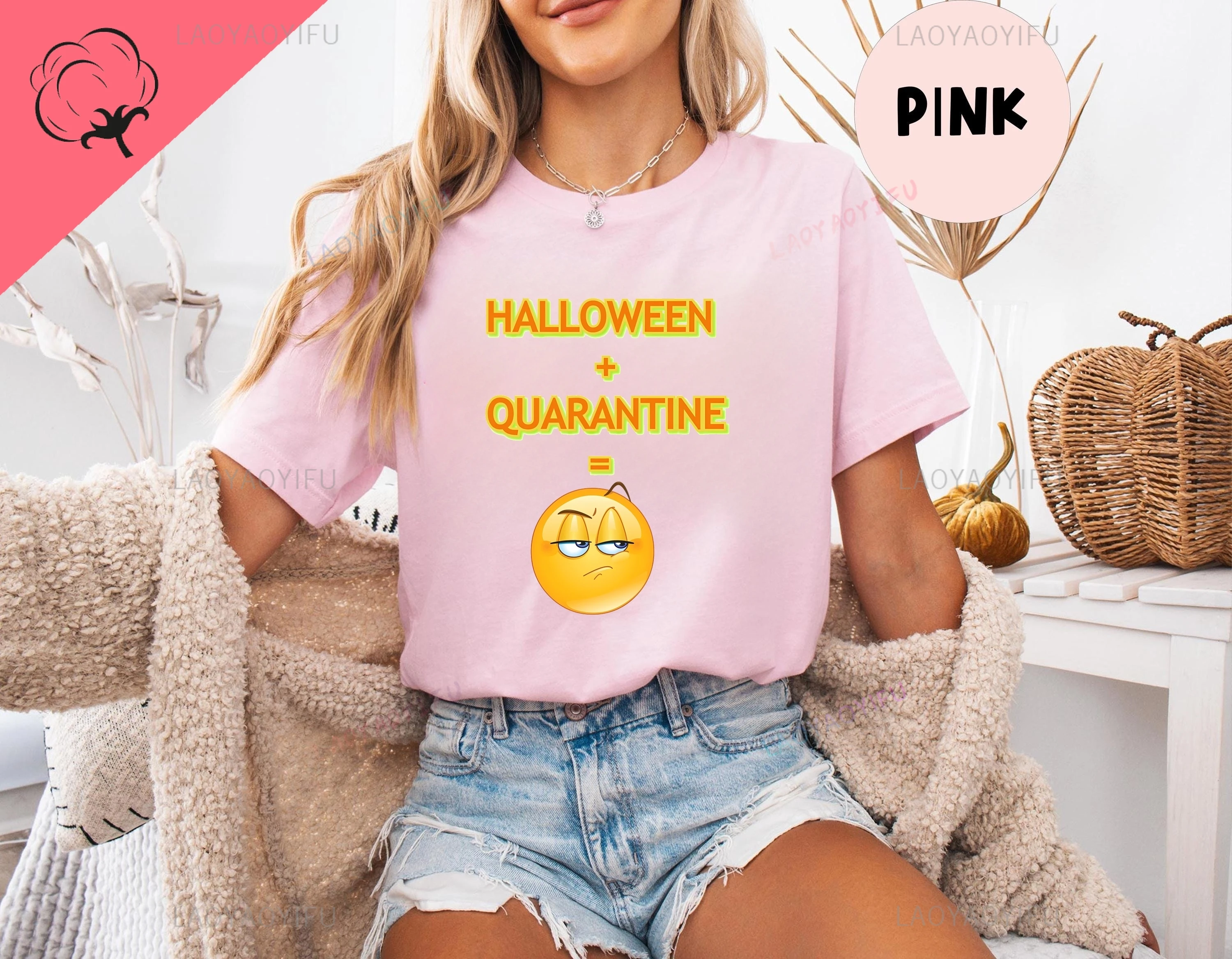 Mad Halloween - قميص نكتة الهالوين المجنون - قميص بأكمام قصيرة مناسب لكل من الرجال والنساء. تي شيرت منقوش من القطن الخالص. #2