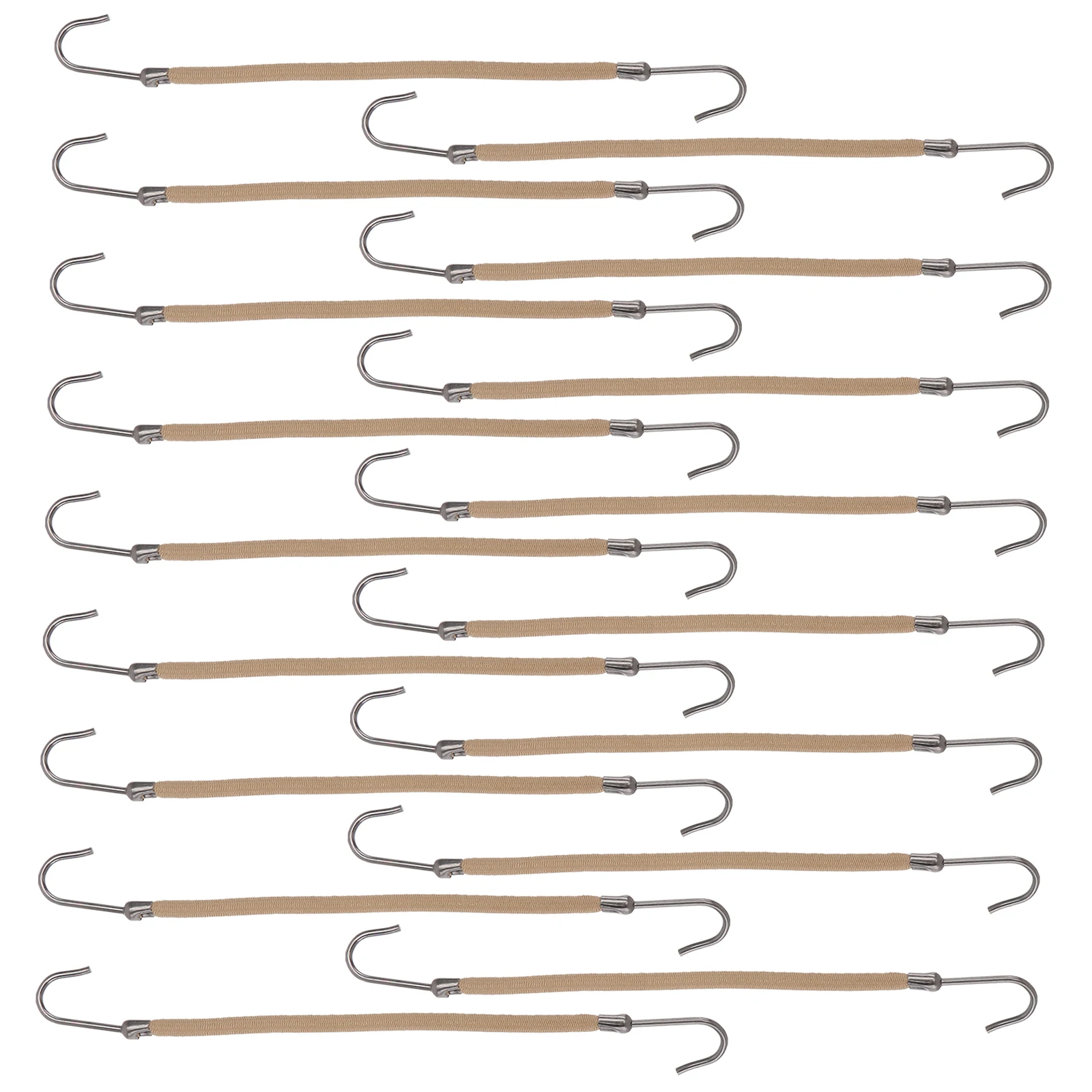 

20pcs Ponytail Hooks Elastic Bands for Women Beige Bride Hair Pins Styling Accessories Thick Hair Tools Ponytail Holder Hooks