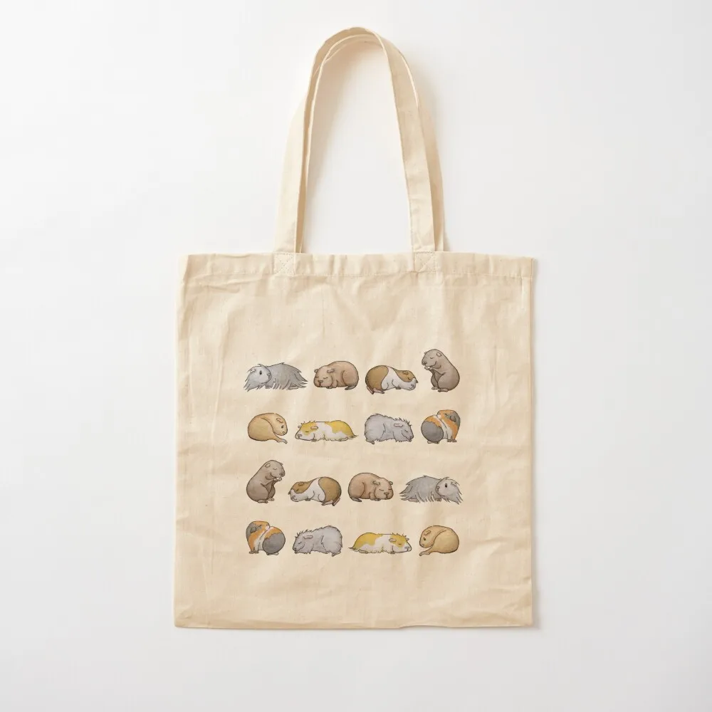 

Sleepy Guinea Pigs Tote Bag personalized tote bag handbag custom canvas bag Canvas Tote