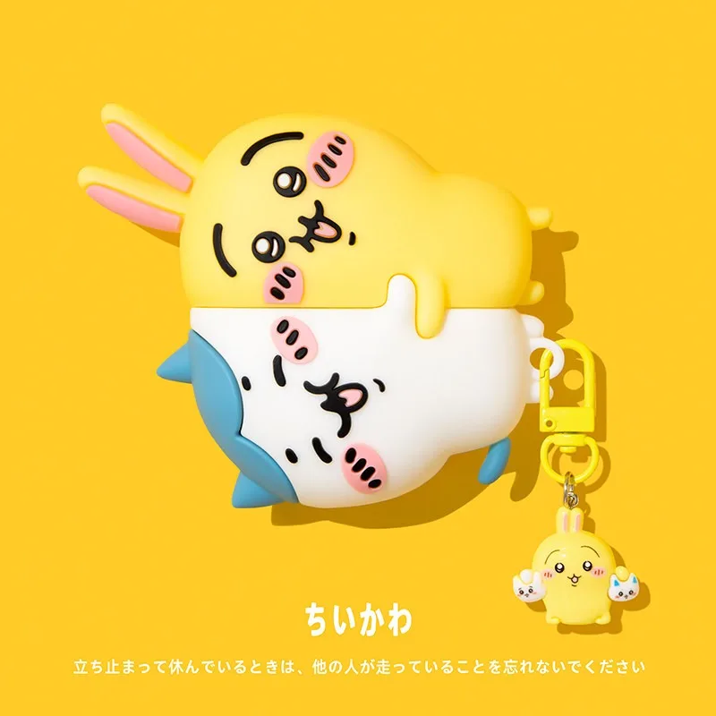 Anime Chiikawa Hachiware Earphone Case for AirPods Pro Pro 2 AirPods 1 2 3 4 Silicone Thick Drop Resistant Wear Resistant Soft