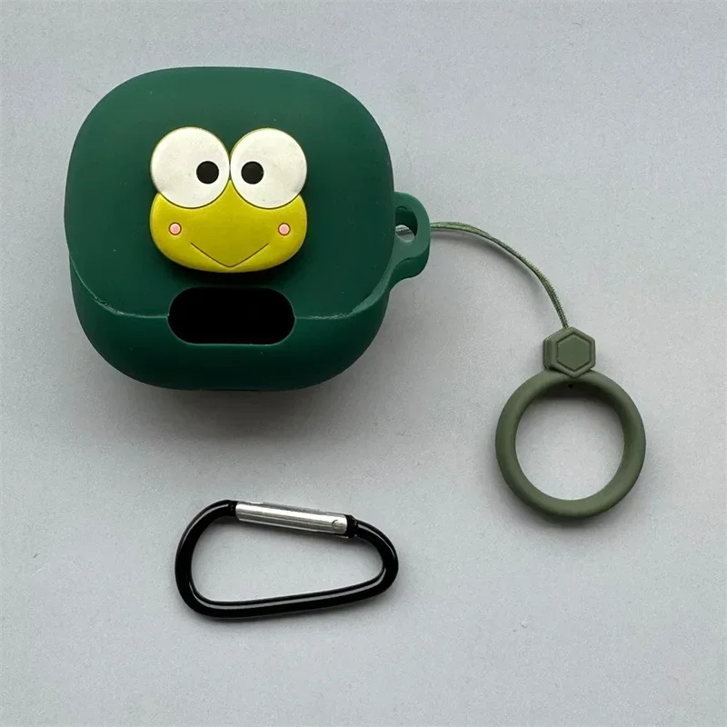 For QCY MeloBuds Pro Case Cartoon Silicone Protective Sleeve Skin Cover Bluetooth Wireless Earphones Protector Accessories