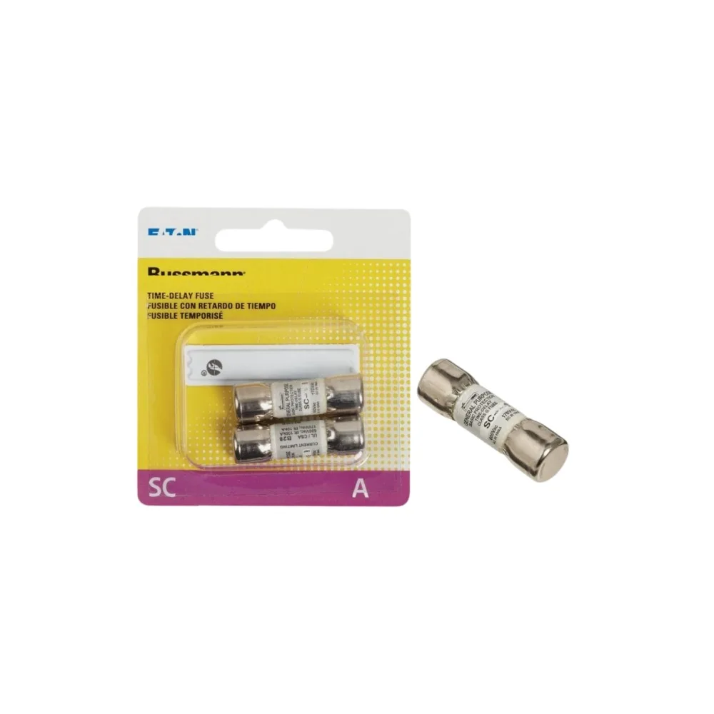 【10-Pack】SC-12 Time Delay Class G Fuse 12A 600VAC Current Limiting Industrial Fuse SC12