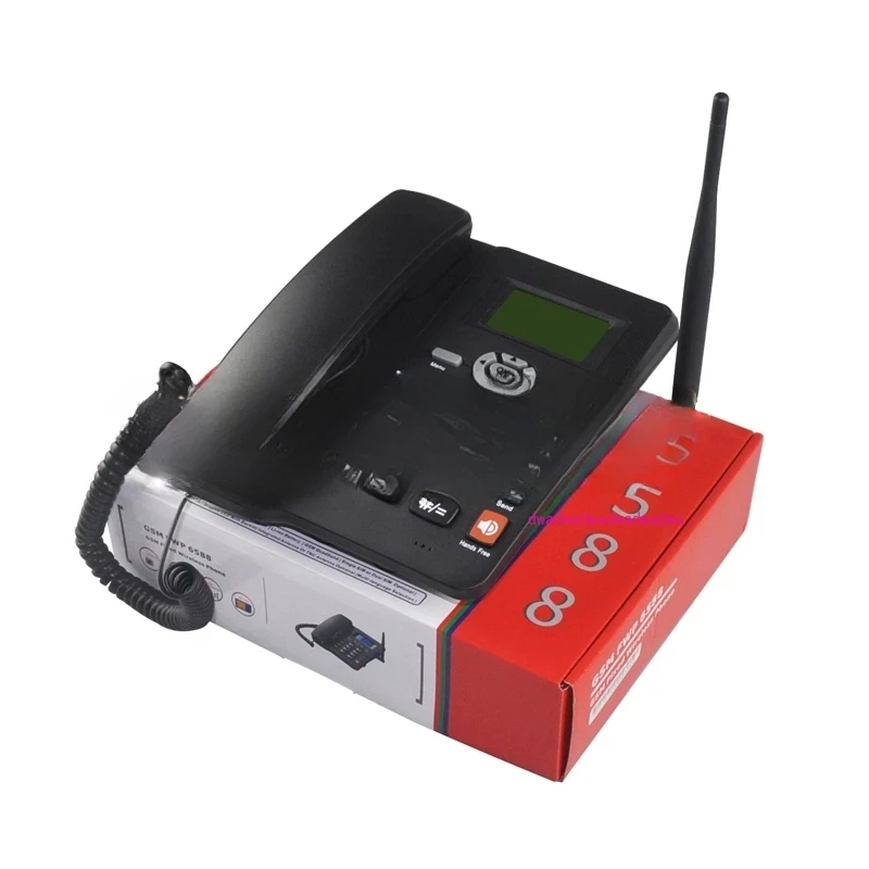 Wholesale GSM Quad Band Desk Phone Wireless with Dual SIM Card 6588 Deskphone