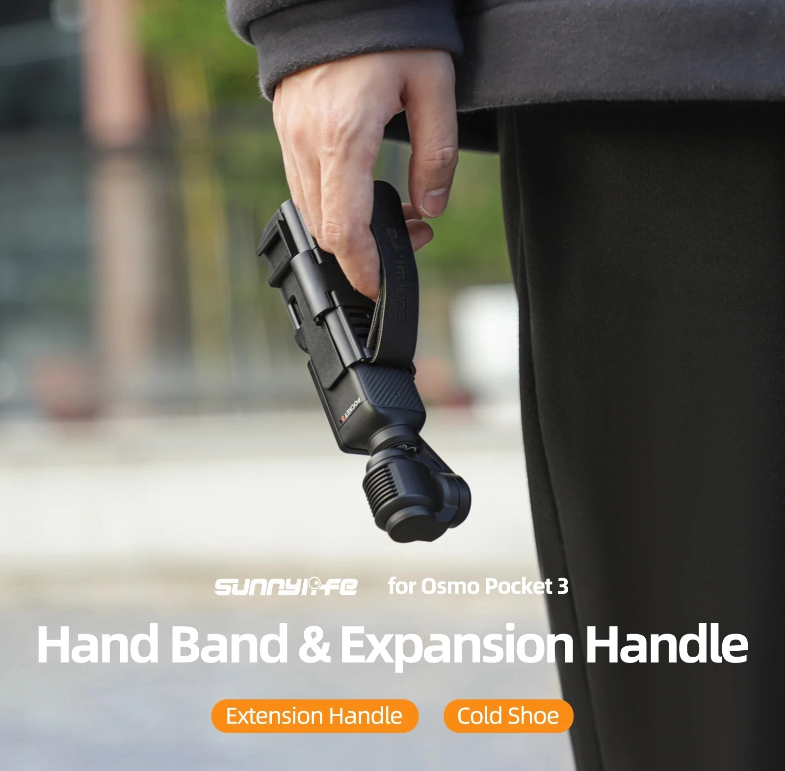 

Sunnylife Expansion Hand Band For DJI Pocket 3 Hand Band Protective Case Lanyard Expansion Frame Handle Cover for Osmo Pocket 3