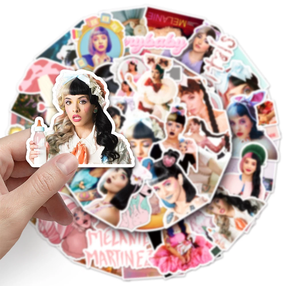 10/30/50pcs Cute Cartoon Melanie Martinez Stickers Aesthetic Graffiti Decal Toy DIY Skateboard Phone Laptop Cool Sticker for Kid