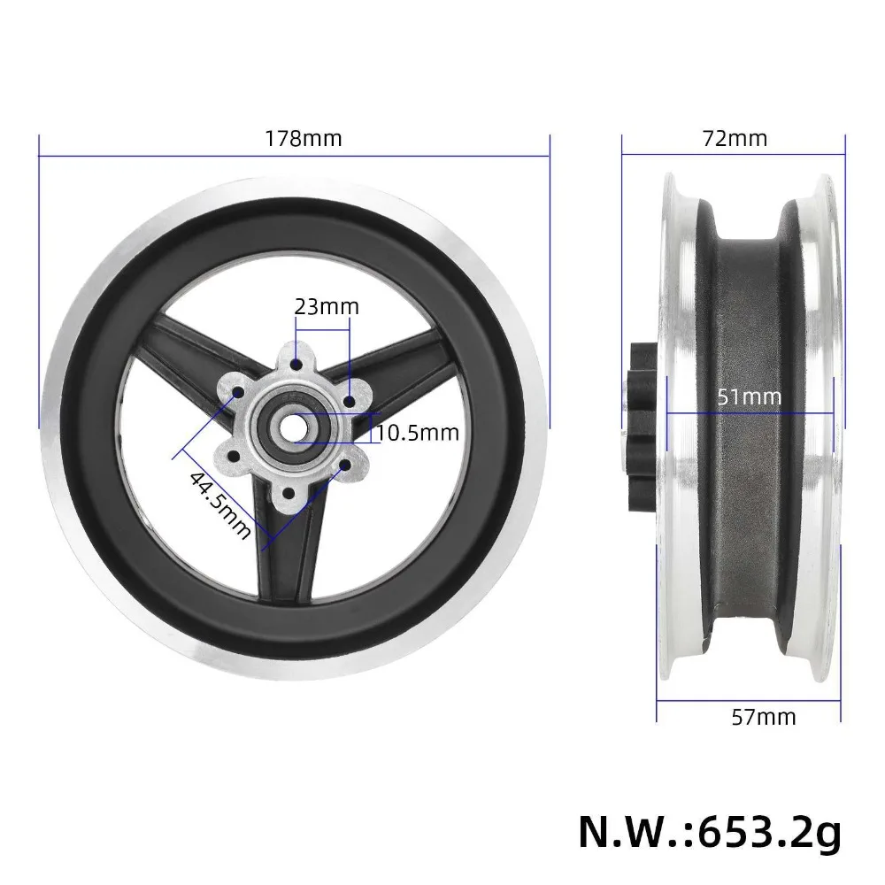 

100/65-6,5/90/65-6,5/10*2,70-6,5 колеса для электрического скутера, вакуумные колеса, 10-дюймовый бескамерный электрический скутер, сменные аксессуары