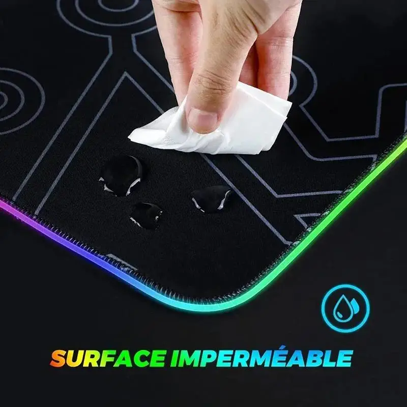 Imagem -02 - H-hatsune Miku Mouse Pad Bonito Rgb Backlight Acessórios para Jogos Animepc Desk Protector Backlit Gaming Mat