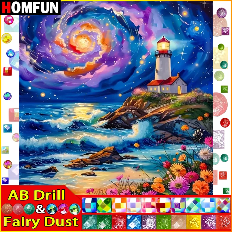 HOMFUN Fairy Dust AB Diamond Painting 