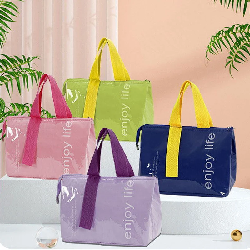 

1 шт., сумка-бокс для обеда для студентов, школьная сумка для обеда, утолщенная алюминиевая фольга, пакет со льдом для кемпинга, пикника, сумка для обеда Bento