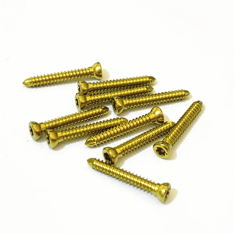 

2.4mm Titanium Star Drive Self-tapping Cortical Screw Veterinary Pets Mascotas Orthopedic Surgical Implant Instruments