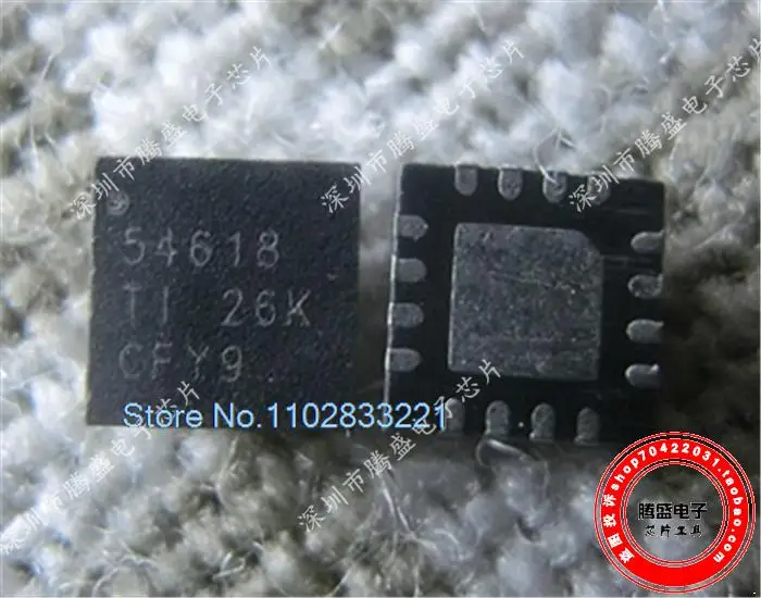 TPS54618RTER TPS54618 54618 WQFN-16 ic, 5pcs por lote