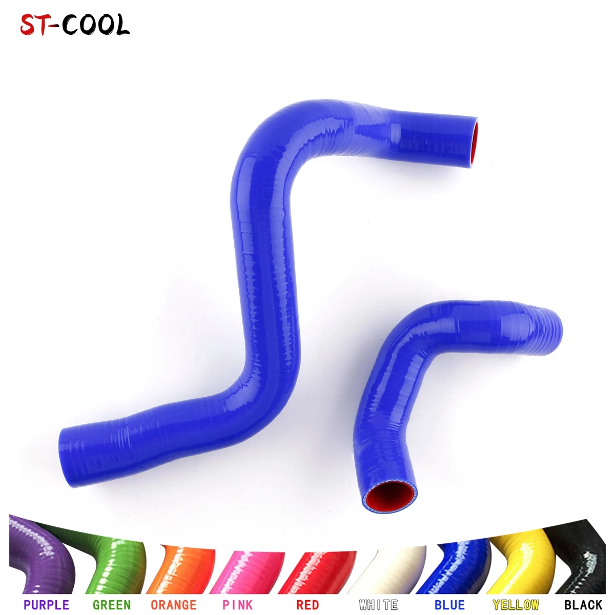 

For Astra GSI Zafira Z20let SRI 2.0T Turbo Silicone Radiator Coolant Hoses Kit Silicon Tubes Pipes 2Pcs 10 Colors