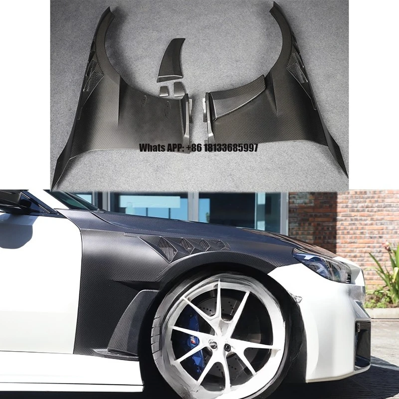 2022-2025 M2 G42/G87 Car Modification and Upgrade Carbon Fiber Fender Flares air Vents Front Bumper and Mudguards for BMW