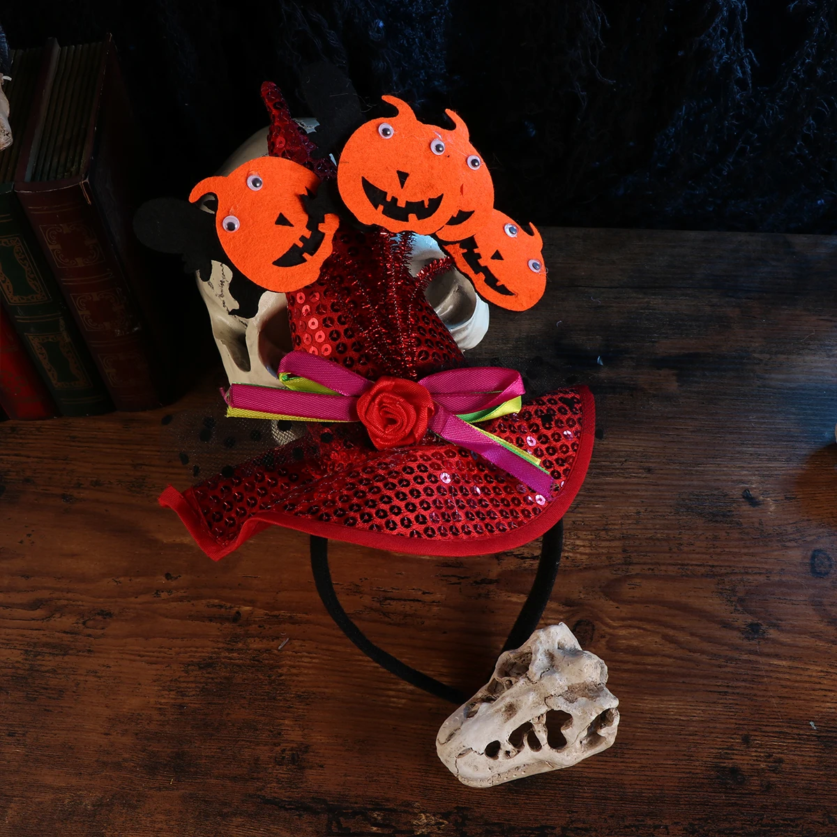 

Halloween Headb Witch Pumpkin Hat Hair Hoop Accessories Kids Toddler Hair Prop Cosplay Costumes