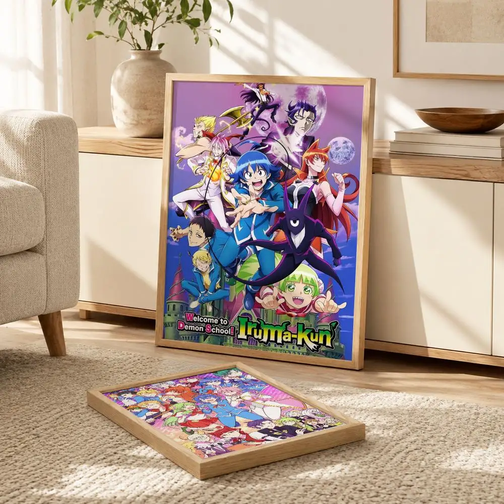 W-welcome To Demon School! Iruma Kun Poster Modern PP Paper Wall Decorative for Cafe Office Bar Home Wall Decor Gift