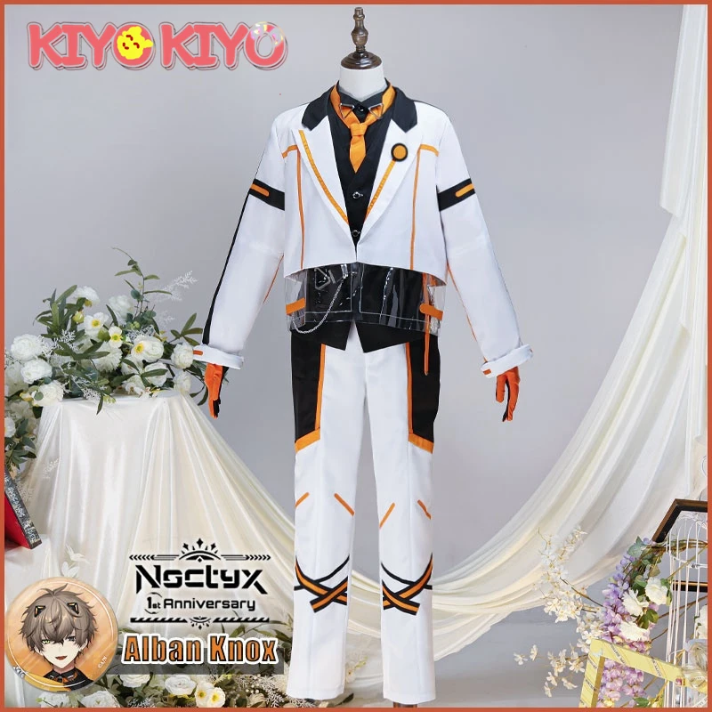 

KIYO-KIYOVtuber Luxiem Alban Knox Cosplay Costume Anime AAlban Knox Noctyx Unifrom Set Halloween Costume