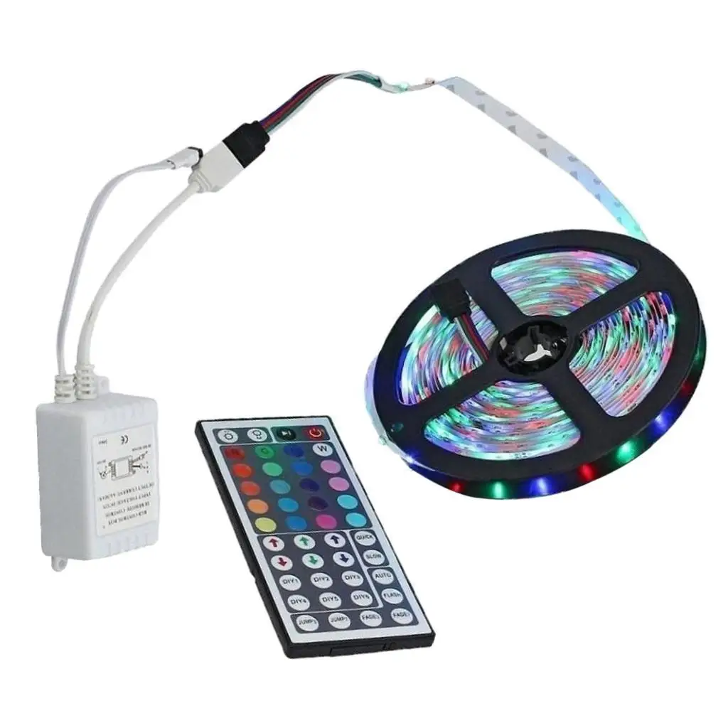 

Homyl SMD 3528 RGB LED Strip Lights Flexible Remote Control 3m + Remote Control